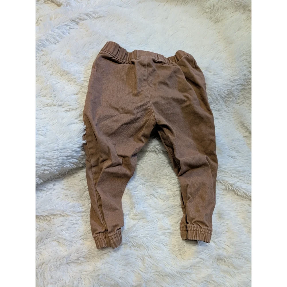 Carter's Brown Toddler Joggers Elastic Waist Pants Size 18 Months